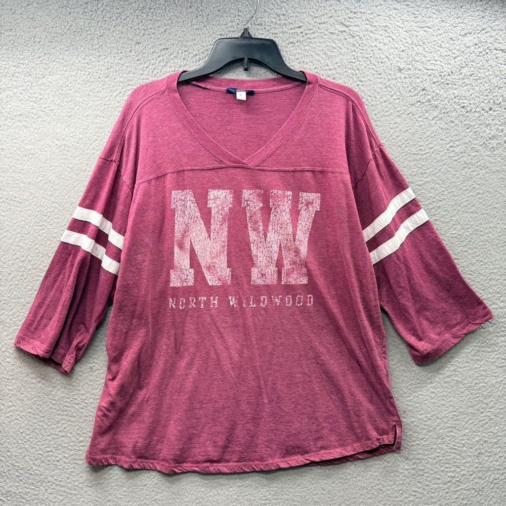 MV sport Women’s North Wildwood State Jersey Style Rugby Shirt Size XL